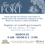 Spring Tea in the Fort
