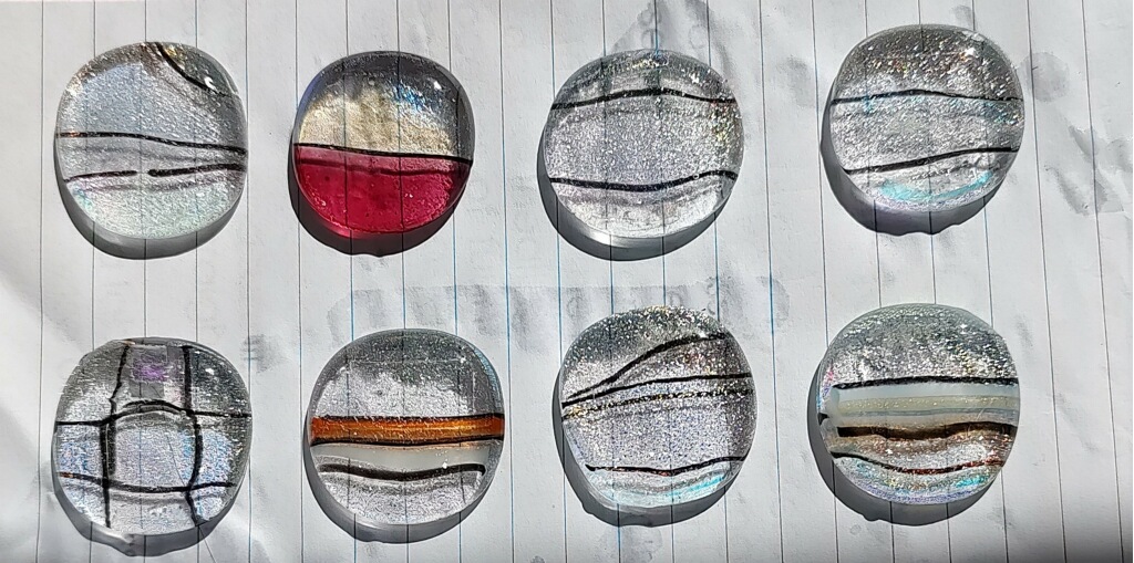 Gallery 1 - Fused Glass Circles by Newy Fagan-light background